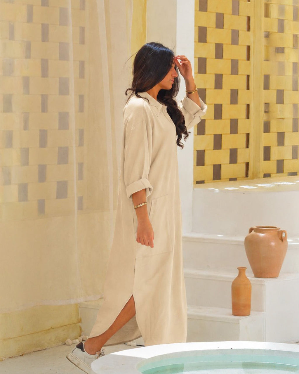 ELEGENT LINEN DRESS
